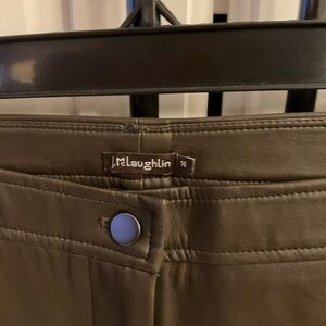 J. McLaughlin Women’s Brown Faux Leather Pants
